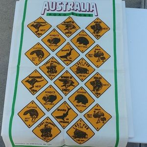 Australia Road Signs Wall Tapestry